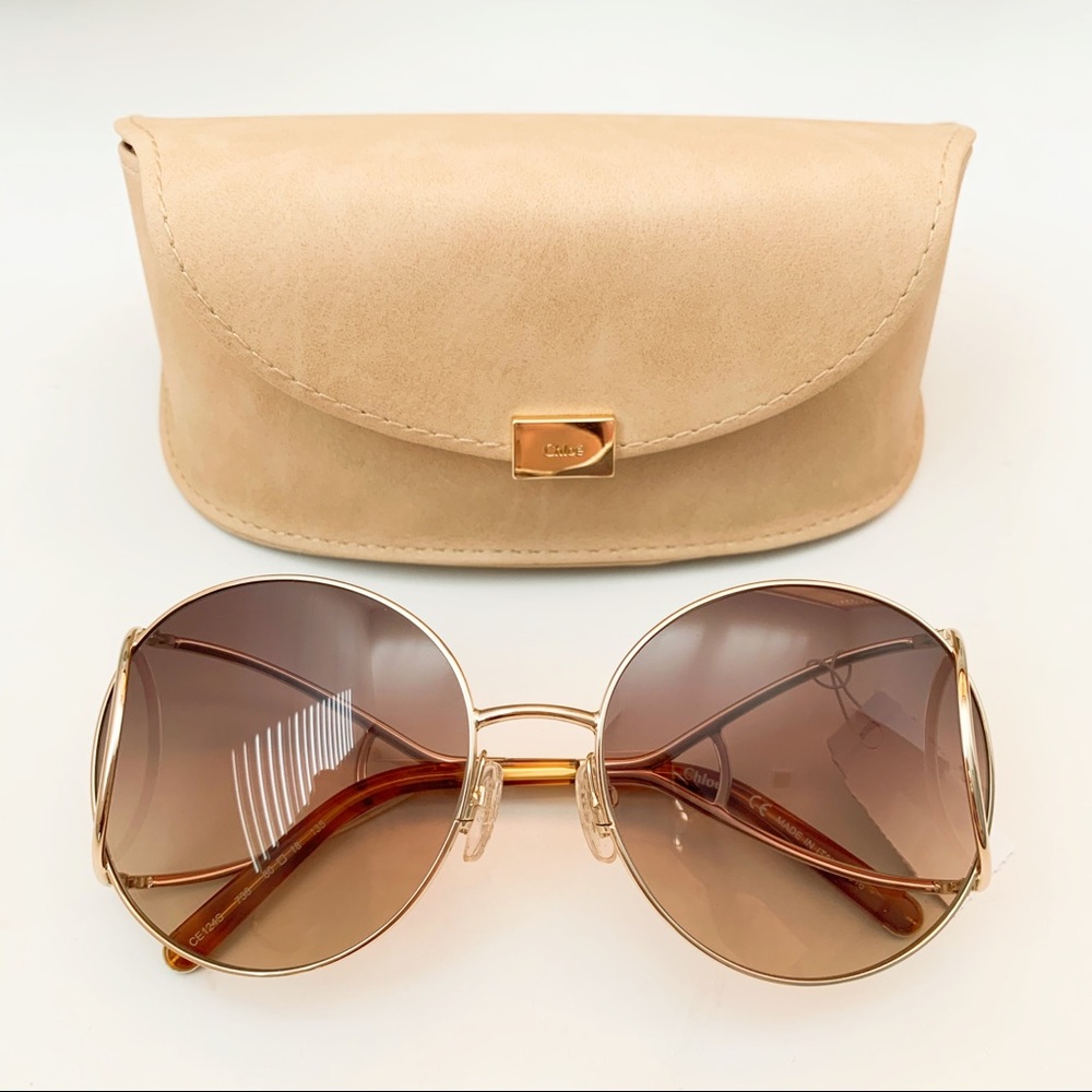 Chloé Jackson Oversized Round Sunglasses